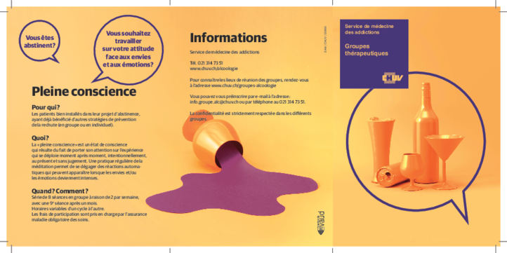 Dépliant groupes thérapeutiques