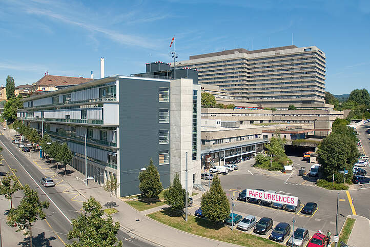 Bâtiment Unisanté et Bâtiment hospitalier CHUV