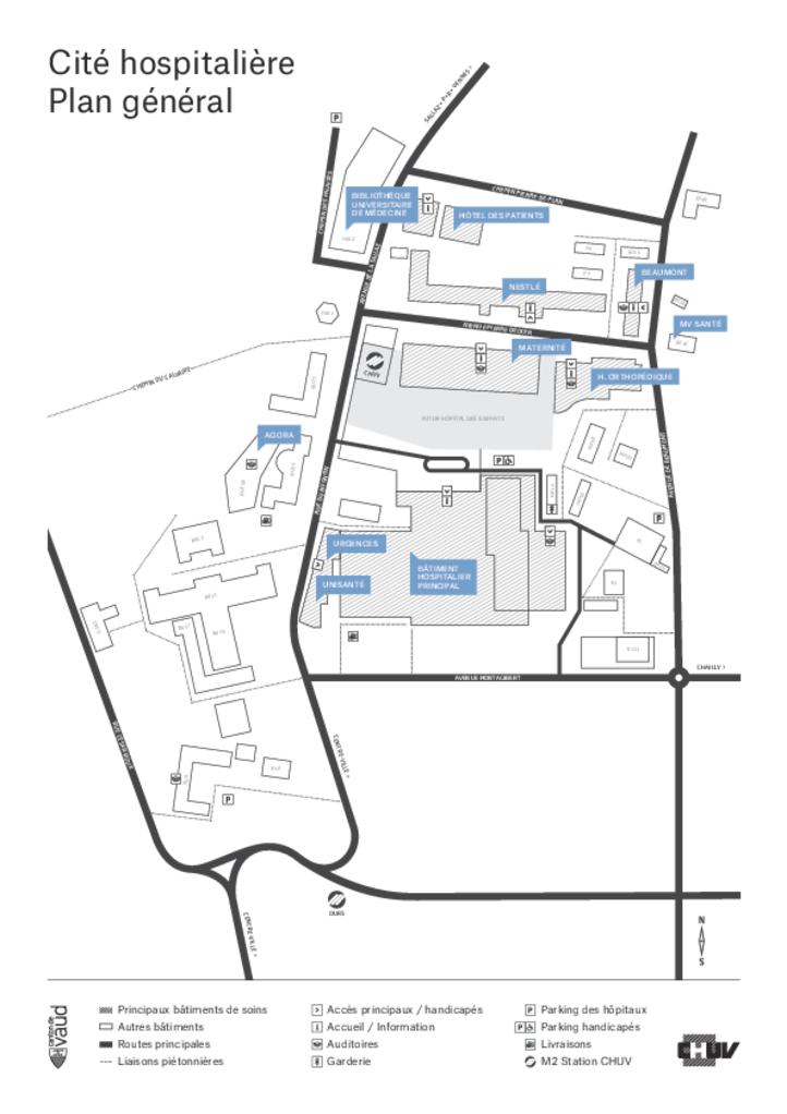 Plan général Cité hospitalière